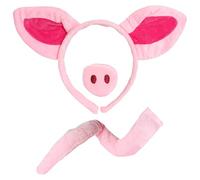 I LOVE FANCY DRESS Ensemble D'ACCESSOIRES pour Costume DE Cochon - Oreilles DE Cochon Rose sur Le Bandeau, Le Faux Nez DE Cochon ET LA Queue DE Cochon - Taille Unique pour LA Plupart des Adultes