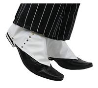 I LOVE FANCY DRESS Guêtres Blanche façon Gangster des années 1920. Ideal pour recouvrir Ses Chaussures d'élégance.