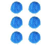 I LOVE FANCY DRESS Jumbo Cheerleader Pompon - Paquet de 6 - Pompon à Pompon Bleu avec Prise pour Les Doigts - ÉUA Américain Cheerleader École de Danse Déguisement Accessoire