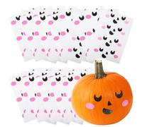 I LOVE FANCY DRESS Lot de 100 autocollants mignons en vinyle pour décoration de citrouilles, ballons et fournitures de fête - Décorations d'Halloween amusantes pour Halloween
