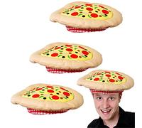 I LOVE FANCY DRESS - Lot de 3 chapeaux de pizza italiens - Parfaits pour les événements déguisés - Accessoire de fête amusant