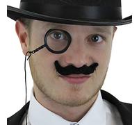 I LOVE FANCY DRESS Monocle et Moustache Style Victorien. Soyez sophistiqué à l'Anglaise.