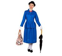 I LOVE FANCY DRESS Nanny Victorienne DE Luxe DÉGUISEMENT pour Femme - Comprend: Costume, 55CM Chapeau Melon ET Sac (Grand EUR 42-44)