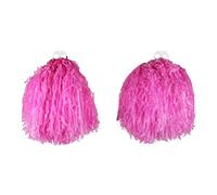I LOVE FANCY DRESS Paire de Pompons Roses de Pom Pom Girl. Ideal pour Les Enterrement de Vie de Jeune Fille. (X6)