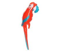 I LOVE FANCY DRESS Perroquet gonflable - 48 cm rouge et bleu - Accessoire pour perroquet gonflable - Parfait pour les fêtes d'été et les Evnets Tropical Bird Beach Party Décoration - Lot de 12