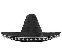 I LOVE FANCY DRESS Sombrero Noir à Pompons pour Adulte. Ideal pour Les enterrements de Vie de garçon ou de Jeune Fille. (X12)