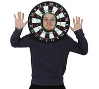 I LOVE FANCY DRESS Un Chapeau de Cible de fléchettes Qui s'enfile comme Une Cagoule pour Adulte. Ideal pour Les enterrements de Vie de garçon. (X12)