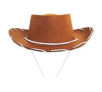 I LOVE FANCY DRESS Un Chapeau de Cowboy Marron pour Enfant Parfait pour Les chevauchées dans l'ouest Sauvage américain. Ideal pour Les fêtes de Fin d'école. (X6)