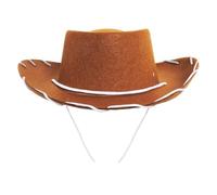 I LOVE FANCY DRESS Un Chapeau de Cowboy Marron pour Enfant Parfait pour Les chevauchées dans l'ouest Sauvage américain. Ideal pour Les fêtes de Fin d'école.