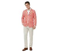 I LOVE FANCY DRESS Une Veste à Rayures Blanche et Rouge pour Adulte. Ideal pour Les enterrements de Vie de garçon ou de Jeune Fille. (Small)