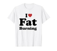 I Love Fat Burning Gym Fitness Workout T-Shirt