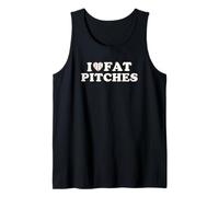 I Love Fat Pitches Funny Baseball Humor Hitter Quote Débardeur
