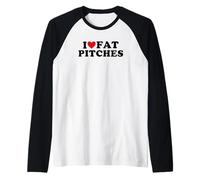 I Love Fat Pitches Funny Baseball Humor Hitter Quote Manche Raglan
