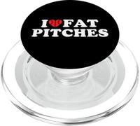 I Love Fat Pitches Funny Baseball Humor Hitter Quote PopSockets PopGrip pour MagSafe