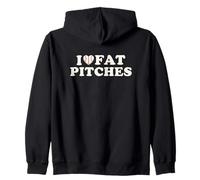 I Love Fat Pitches Funny Baseball Humor Hitter Quote Sweat à Capuche