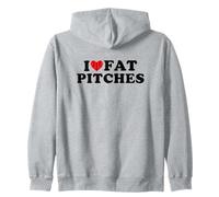I Love Fat Pitches Funny Baseball Humor Hitter Quote Sweat à Capuche