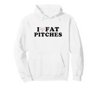 I Love Fat Pitches Funny Baseball Humor Hitter Quote Sweat à Capuche