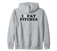 I Love Fat Pitches Funny Baseball Humor Hitter Quote Sweat à Capuche