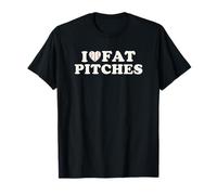 I Love Fat Pitches Funny Baseball Humor Hitter Quote T-Shirt