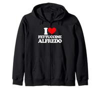 I Love Fettuccine Alfredo - Nourriture crémeuse pour pâtes Sweat à Capuche