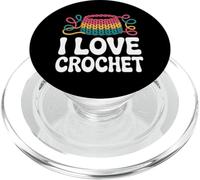 I Love Fil à Crochet Craft Hobby Passion PopSockets PopGrip pour MagSafe