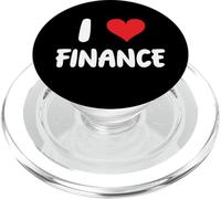 I Love Finance - Cœur - Investissement d'argent Investir Bourse PopSockets PopGrip pour MagSafe
