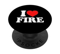 I Love Fire PopSockets PopGrip Interchangeable