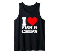I Love Fish and Chips, I Heart Fish and Chips Débardeur