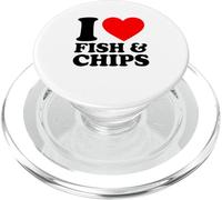 I Love Fish and Chips PopSockets PopGrip pour MagSafe