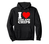 I Love Fish and Chips Sweat à Capuche