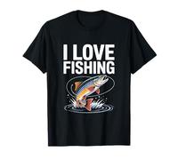 I Love Fishing Enthusiasts Truite Eau Splash T-Shirt