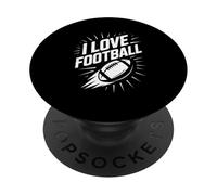 I Love Football Fan Team Spirit PopSockets PopGrip Adhésif