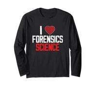 I Love Forensic Science Criminologie Drôle Scientifique médico-légal Manche Longue