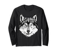 I Love Foxes, Enjoy Wear Cool Wild Sketch Hand Drawn Fox Manche Longue