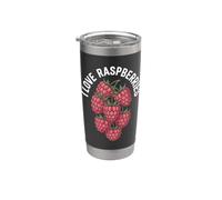 I Love Framboises Berry Fruit Passion Gobelet isotherme en acier inoxydable double paroi