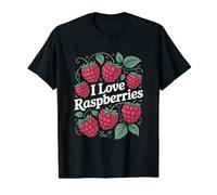 I Love Framboises Fruit Passion Garden Delight T-Shirt Graphique avec Valeur