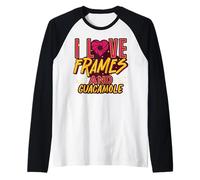 I Love Frames Photographie Humour et Guacamole Cuisine Mexicaine Manche Raglan