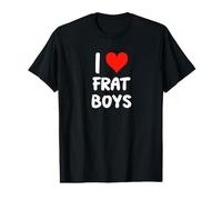 I Love Frat Boys - Cœur - Drôle - Fraternité T-Shirt Graphique avec Valeur