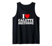 I Love Galette Bretonne Humour Galette Bretonne Débardeur