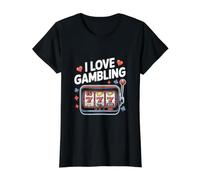 I Love Gambling Machine à sous Casino Fun T-Shirt Graphique avec Valeur