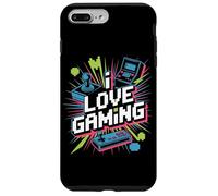 I Love Gaming Joystick rétro Pixel Art Coque pour iPhone 7 Plus/8 Plus