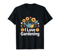 I Love Gardening Outils d'arrosage pour Fleurs T-Shirt Graphique avec Valeur