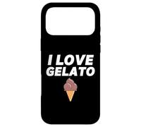I Love Gelato Cône de Glace au Chocolat Coque pour iPhone 17 Pro Max