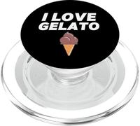 I Love Gelato Cône de Glace au Chocolat PopSockets PopGrip pour MagSafe