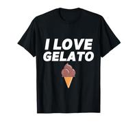 I Love Gelato Cône de Glace au Chocolat T-Shirt