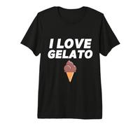 I Love Gelato Cône de Glace au Chocolat T-Shirt Haut de Gamme
