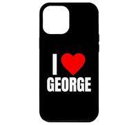 I Love George Nom personnalisé pour Homme BFF Heart Jorge Boys Coque pour iPhone 12 Pro Max
