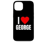 I Love George Nom personnalisé pour Homme BFF Heart Jorge Boys Coque pour iPhone 13