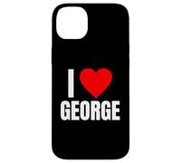 I Love George Nom personnalisé pour Homme BFF Heart Jorge Boys Coque pour iPhone 14 Plus