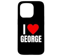 I Love George Nom personnalisé pour Homme BFF Heart Jorge Boys Coque pour iPhone 15 Pro
